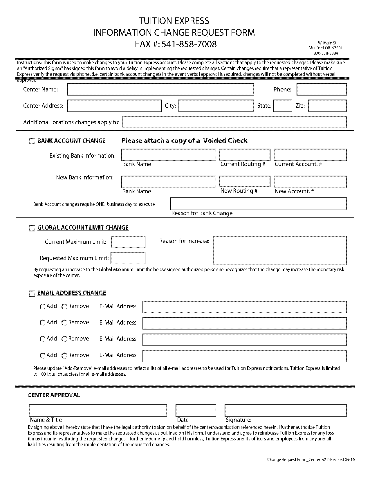 software change request form